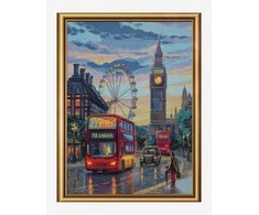 Riolis Kryželiu siuvinėjimo rinkinys - Aine kolekcija "Liūdna Londonas" 30x40 cm SRA1014