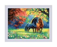 Riolis Siuvinėjimo kryželiu rinkinys "Rudens rytas" 40x30 cm SR2330