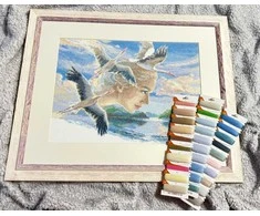 Riolis Kryželiu siuvinėjimo rinkinys - Aine kolekcija "Motina gamta. Dangus" 40x30 cm SRA1002