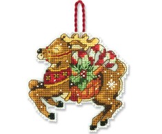 DIMENSIONS Wilton Brands Kryželiu siuvinėjimo rinkinys Reindeer Ornament D70-08916