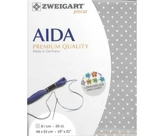 Zweigart Drobe Zweigart Sawitzki Iš anksto iškirpta Aida 20 count 48x53 cm 332673494853