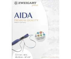 Zweigart Drobe Zweigart Sawitzki Iš anksto iškirptas Fein-Aida 48x53 cm 379371394853