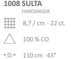 Zweigart Sawitzki Sulta Hardanger, 22 ct Evenwave siuvinėjimo audinys 1008/110/264 spalva 264
