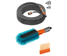 Gardena "Cleansystem" dviračio plovimo rinkinys su dviračio šepečiu, žarna ir plovimo šampūno lazdelėmis