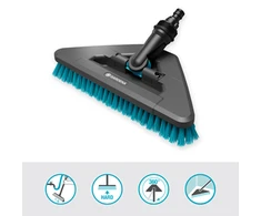 Gardena "Cleansystem" plovimo šepetys "Hard Flex" didesniems, atspariems subraižymui paviršiams
