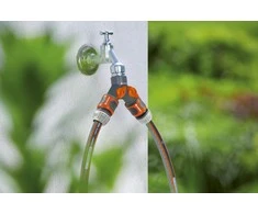 GARDENA Dviguba čiaupo jungtis 26,5 mm (G 3/4") / 21 mm (G 1/2")