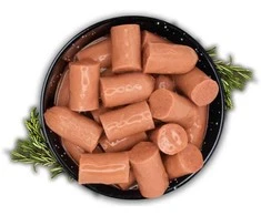 ALPHA SPIRIT Realfood dūmo kvapo pjaustytos dešrelės 400g 6vnt