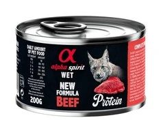 Alpha Spirit WET konservai katėms su jautiena 200g 6vnt