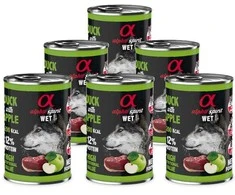 ALPHA SPIRIT WET konservas su antiena ir žaliais obuoliais 400g 6vnt
