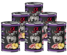 ALPHA SPIRIT WET konservas su ėriena ir kriaušėmis 400g 6vnt