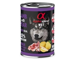 ALPHA SPIRIT WET konservas su ėriena ir kriaušėmis 400g 6vnt