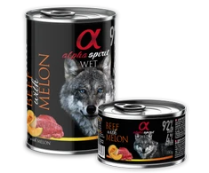 ALPHA SPIRIT WET konservas šunims jautiena su melionais 400g