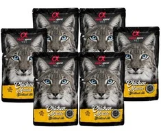 ALPHA SPIRIT WET putėsiai sterilizuotoms katėms su vištiena 85g 6vnt