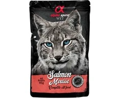 ALPHA SPIRIT WET putėsiai sterilizuotoms katėms su lašiša 85g 6vnt