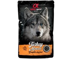 ALPHA SPIRIT WET putėsiai šunims su kalakutiena 85g 6vnt (24)