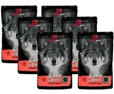 ALPHA SPIRIT WET putėsiai šunims su lašiša 85g 6vnt (24)