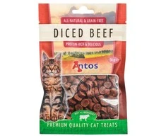 ANTOS Diced Beef skanėstai katėms su jautiena 50g