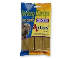 ANTOS Jerkey Strips Chicke 20vnt. plokštelės su vištiena