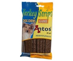 ANTOS Jerkey Strips Game 20vnt. plokštelės su žvėriena
