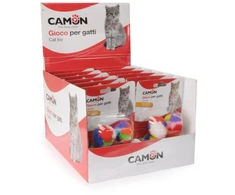 CAMON katėms 4 minkšti spalvoti kamuoliukai su katžole 3.5cm