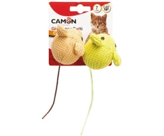 CAMON katėms megztos 2 pelės su katžole 7cm