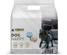 Croci Spa Dog Nappy sauskelnės šunim XS 1-2kg 14vnt.