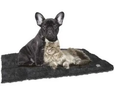 Croci Spa Furry juodas savaime šildantis kilimėlis 64x49cm