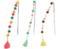 Croci Spa Pompom kačių lazdelė su kamuoliukais 35cm (3)