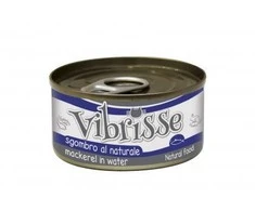 VIBRISSE konservai katėms su skumbre 70g 12vnt