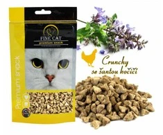 FINE CAT skanėstai katėms su paukštiena ir katžole 80g