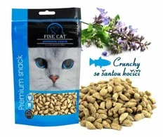 FINE CAT skanėstai katėms su žuvimi ir katžole 80g