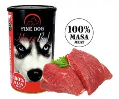FINE DOG 100% konservas šunims su jautiena 1200g (8)