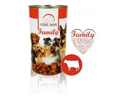 FINE DOG konservas šunims su jautiena 1240g (12)