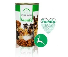 FINE DOG konservas šunims su žvėriena 1240g (12)