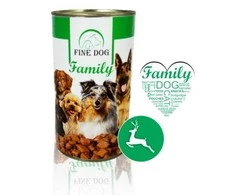 FINE DOG konservas šunims su žvėriena 1240g (12)