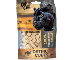 KIDCAT 100% liofilizuoti strutienos kubeliai 25g