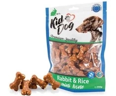 KIDDOG Bones kauliukai triušiena su ryžiais 250g (40)