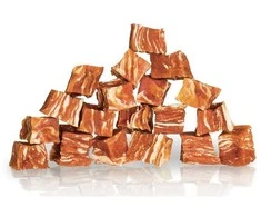 KIDDOG Cubes kubeliai lašiša su jaučio oda 250g