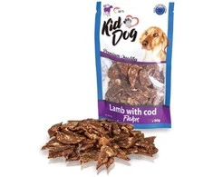 KIDDOG Flakes ėrienos+menkės griežinėliai 80g