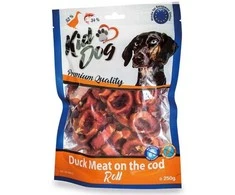 KIDDOG Roll antienos+menkės žiedai 250g