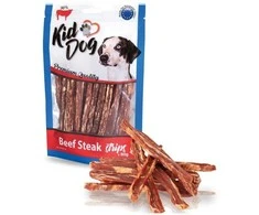 KIDDOG Strips jautienos natūralios juostelės 80g (150)