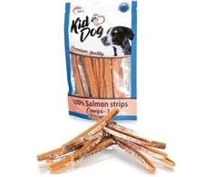 KIDDOG Strips lašišos natūralios juostelės 80g