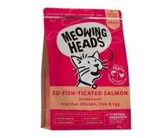 Meowing Heads So-žuvis-ticated lašiša sausas maistas katėms 4g