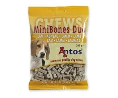 ANTOS Mini Bones Duo Lamb maži kauliukai su ėriena 200g