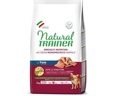 Natural Trainer ADULT DOG SENSITIVE NO GRAIN Mini TROUT upėtakis 2kg (6)