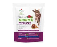 None NATURAL TRAINER Cat adult Sterilised HAM su vytintu kumpiu 0.3kg