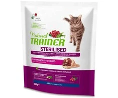 None NATURAL TRAINER Cat adult Sterilised HAM su vytintu kumpiu 0.3kg