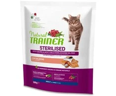 Natural Trainer Cat adult Sterilised lašiša su lašiša 0.3kg