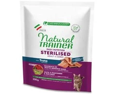 Natural Trainer Cat adult Sterilised TROUT su upėtakiu 0.3kg
