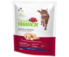 NATURAL TRAINER CAT ADULT su vištiena 0.3kg
